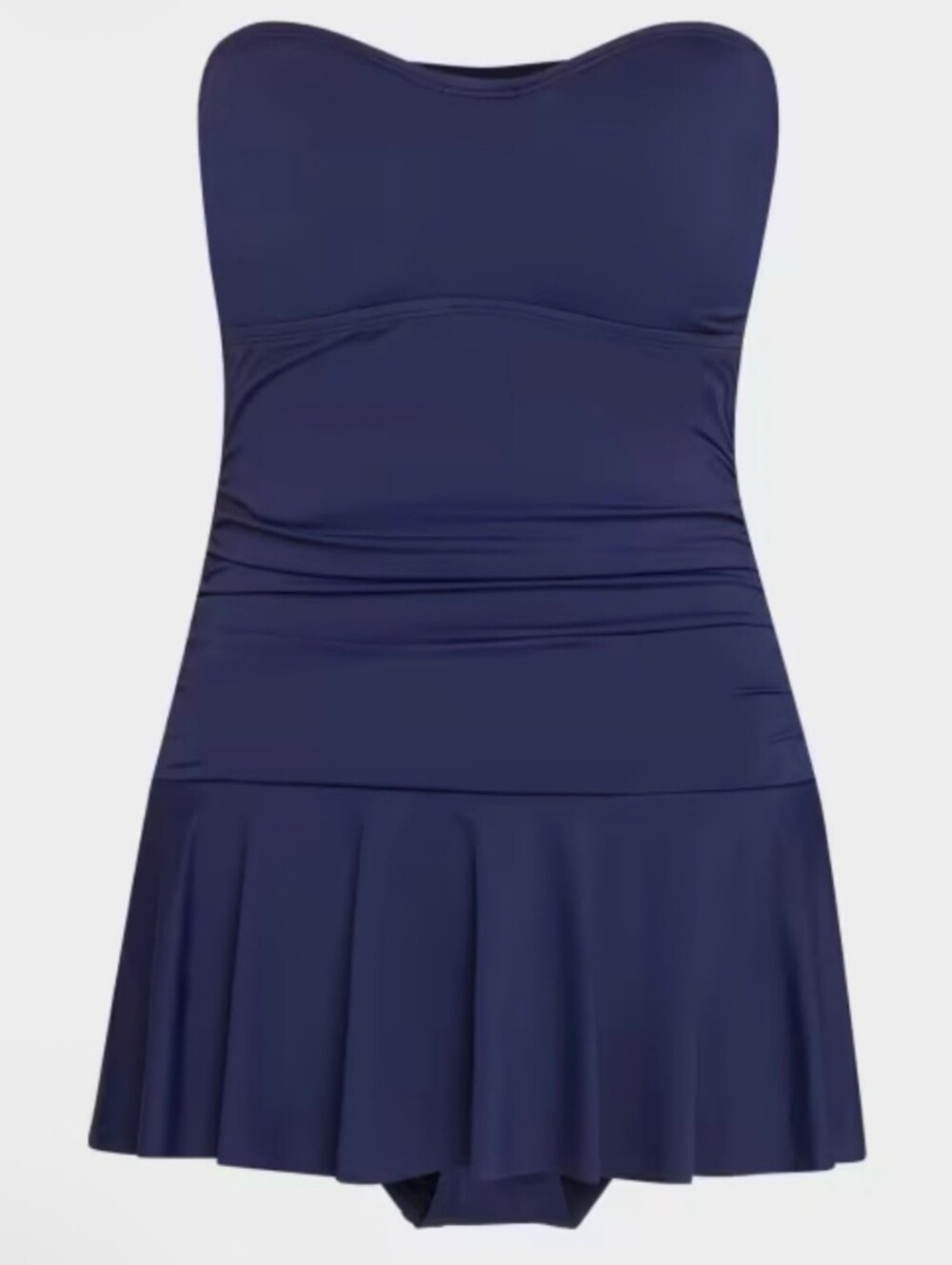 Tommy Bahama Pearl Underwire Bandeau Navy Strapless Swimdress